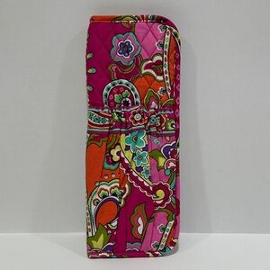 Vera Bradley Colorful Floral Quilted Hot Tools Travel Case